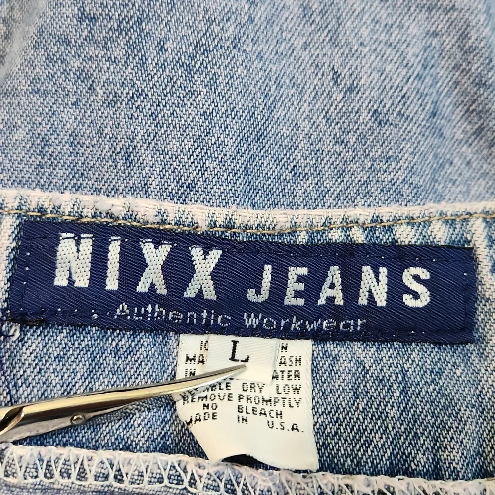 Vintage Nixx Jeans Authentic Workwear Mens Denim Button Front‎ Shirt SZ XXL RARE
